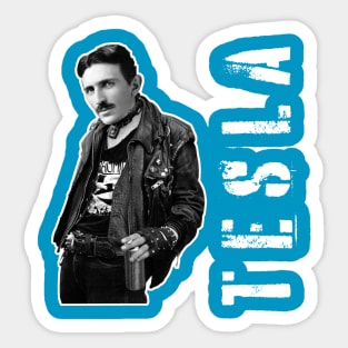 Punk Tesla Sticker